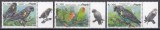 Angola 2018 - Păsări - Papagali, Serie scurtă cu Tapsuri, MNH