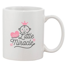 Cana alba personalizata 'OUR LITTLE MIRACLE', INOVATIX&reg;. 330ml