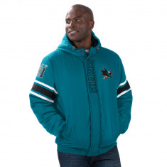 San Jose Sharks geacă de bărbați cu glugă Tight End Winter Jacket - L