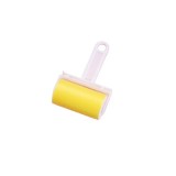Rola pentru curatarea parului de animale Nuxie, cu gel, reutilizabil, galben, Oem