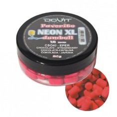 FAVORITE DUMBELL WAFTERS NEON 12MM &ndash; CIOCOLATA CU CAPSUNE
