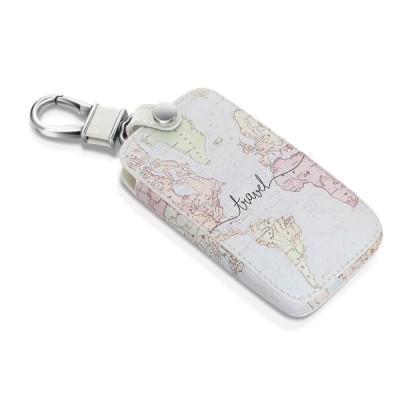 Husa Cheie Auto pentru Renault / Dacia - 4 Butoane - Keyless Go, kwmobile, Piele ecologica, Multicolor, 44637.47 foto