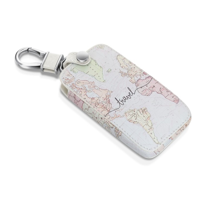 Husa Cheie Auto pentru Renault / Dacia - 4 Butoane - Keyless Go, kwmobile, Piele ecologica, Multicolor, 44637.47