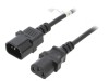 Cablu Alimentare IEC C13 C14 2m Negru, Goobay