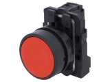 Comutator Acționat Prin Apăsare 22mm 1 NC Roșie