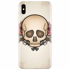 Husa silicon pentru Apple Iphone X, Skulls And Roses