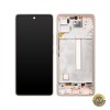 Display cu Touchscreen Samsung Galaxy A53 5G A536 cu Rama Portocaliu (Peach) Service Pack GH82-28024D