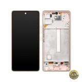 Display cu Touchscreen Samsung Galaxy A53 5G A536 cu Rama Portocaliu (Peach) Service Pack GH82-28024D