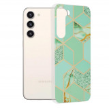 Cumpara ieftin Husa pentru Samsung Galaxy S23 Plus, Techsuit Marble Series, Green Hex