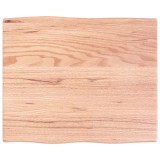 Cumpara ieftin Blat masa, 60x50x2 cm, maro, lemn stejar tratat contur organic