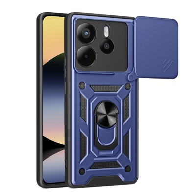Husa Xiaomi Redmi Note 14 4G (Standard) protectie camera Techsuit CamShield Series, albastru foto