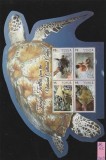 Tonga 2013 - Fauna marina , Bloc 4 valori (III) , dantelate , MNH , Mi.Bl.61, Natura, Nestampilat