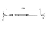 BOSCH 1 987 477 698 Cablu, frana de parcare