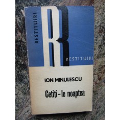 CETITI-LE NOAPTEA-ION MINULESCU