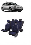 Cumpara ieftin Set Huse scaune Piele ecologica cu textil VW GOLF IV (1997 - 2004) Albastru, Umbrella