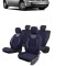 Set Huse scaune Piele ecologica cu textil VW GOLF IV (1997 - 2004) Albastru