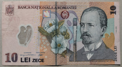 Bancnota 10 lei Romania 2005 foto