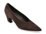 Pantofi eleganti EPICA PREMIUM maro, X2626, din piele intoarsa