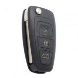 Set 2 bucati - Cheie auto completa Topautochei&amp;#174; compatibila cu Ford Mondeo 2012-2016, 3 butoane, 434 MHz, cip ID63 40 biti (4D)