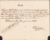A2552N Chitanță olografă salariu &icirc;nvățător rom&acirc;n Vălcani Timiș 1897
