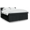 VidaXL Pat box spring cu saltea, negru, 180x200 cm, catifea 3289442