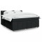 vidaXL Pat box spring cu saltea, negru, 180x200 cm, catifea 3289442