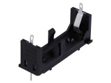 Suport Baterie AA Negru pentru Lipire