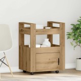 VidaXL Cărucior bucătărie, stejar artizanal 60x45x80 cm lemn prelucrat