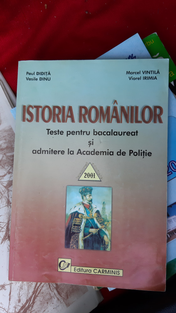 ISTORIA ROMANAILOR TESTE PENTRU BAC SI ADMITEREA LA ACADEMIA DE POLITIE  DIDITA | Okazii.ro