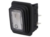 Rocker DPST Alb ON-OFF 20A 250VAC IP40 IP65 Frontal