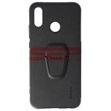 Husa Huawei P20 Lite, Hoco., TPU Leather, Protectie Premium, Neagra
