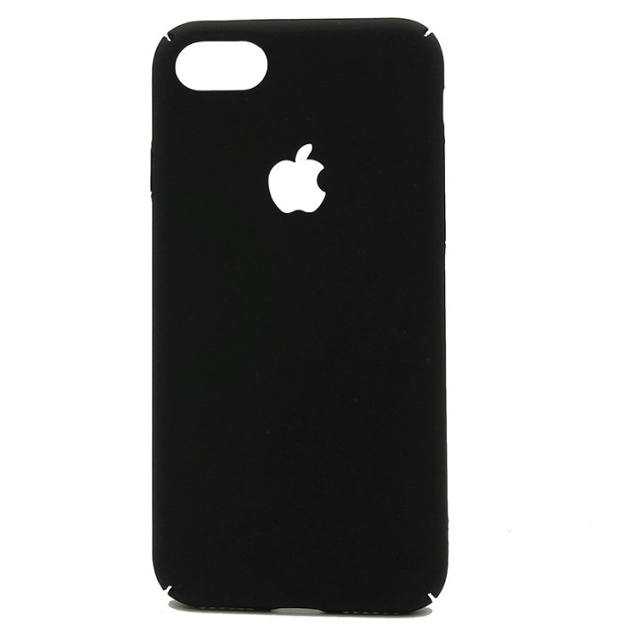 Capac de protectie din plastic solid pentru iPhone 7, negru