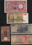 Set 5 bancnote de prin lume adunate (cele din imagini) #170, Africa