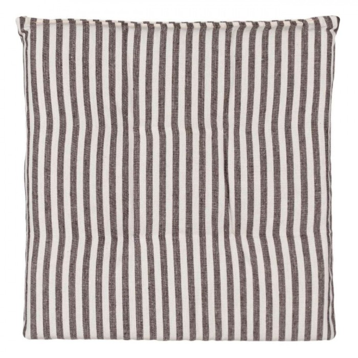 Perna pentru Scaun Bej cu Dungi Maro 40x40 cm