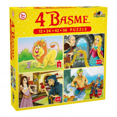 Puzzle Noriel - 4 basme (12, 24, 42, 56 piese)