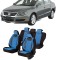 Set huse scaune compatibile VW Passat B6 (2005-2010) Piele + Textil (Compatibile cu sistem AIRBAG)