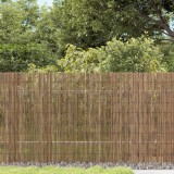 Gard stuf vidaXL, 1000x80 cm, maro - Gard natural, delimitare, decor gradina