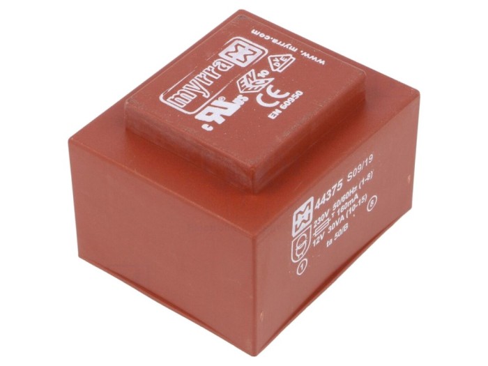 Transformator PCB &icirc;ncapsulat 30VA 12V