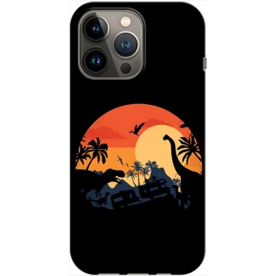 Husa compatibila cu Apple iPhone 14 Pro Max model Dino Land, Silicon, TPU, Viceversa foto