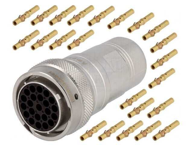 Conector circular RT360 mufă mamă crimpată PIN 23