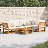 VidaXL Set mobilier grădină cu perne, 6 piese, lemn masiv acacia