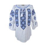 Bluza dama tip ie RD24, alb/negru , marimea M