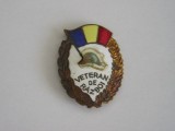 QW9 N2 31 - insigna - militar - Veteran de razboi, Romania de la 1950