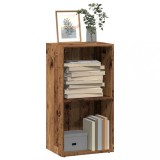 Biblioteca Lemn Vechi 40x30x77cm, Rafturi Deschise, Depozitare Multifunctionala, Lemn Prelucrat, Montaj Simplu