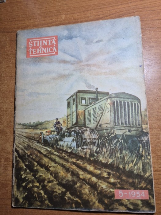 stiinta si tehnica octombrie 1954 - motocicleta csepel 250 , emil racovita