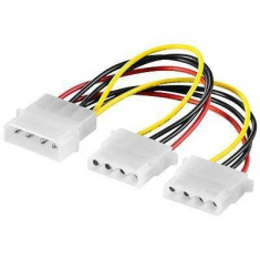 Cablu adaptor molex 5.25 la 2x5.25 molex 15cm Goobay