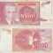 1992 , 1,000 dinara ( P-114 ) - Iugoslavia