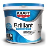 Vopsea Super Lavabila Alba Pentru Baie Si Bucatarie Kraft Brilliant Bucatarie Si Baie / 4L