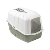 Litiera acoperita EcoKomoda cu filtru de carbon, Olive, 54x39x40(h)cm