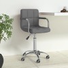 Gossi scaun de birou pivotant, gri deschis, material textil